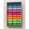 New Design Montessori Toys See Through Rainbow Lucite Stacking Blocks Acrylic HighTransparent for Kids Open Play