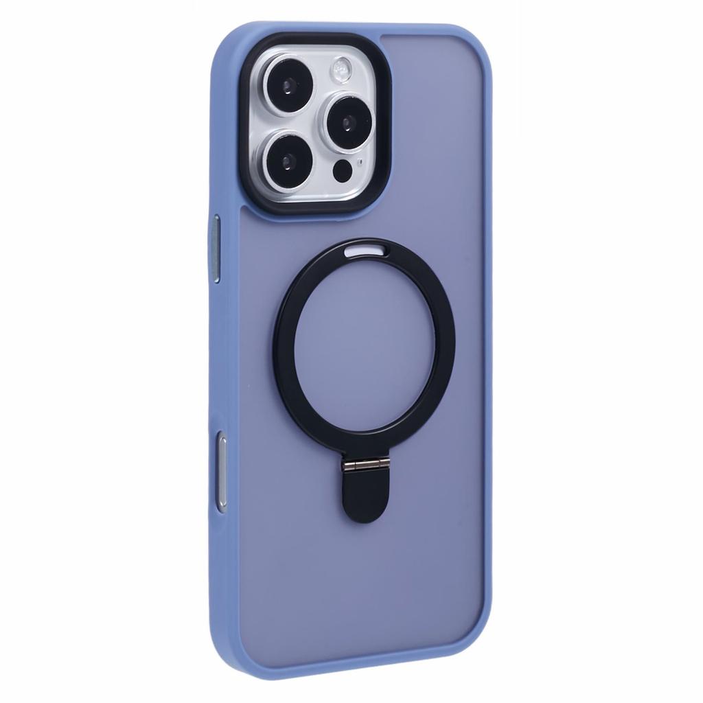 Для iPhone 16 Pro Магнитный чехол с подставкой ТПУ+ПК Чехол для телефона