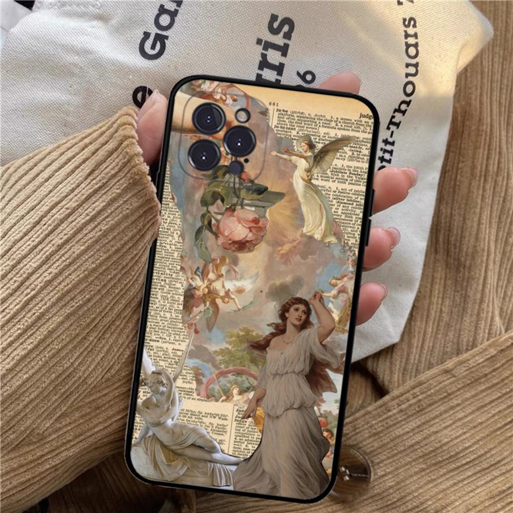 Искусство эпохи Возрождения Картина Чехол для телефона Для iPhone 15 14 11 12 13 Mini Pro XS Max Чехол 6 7 8 Plus X XR SE 2020 Funda Оболочка