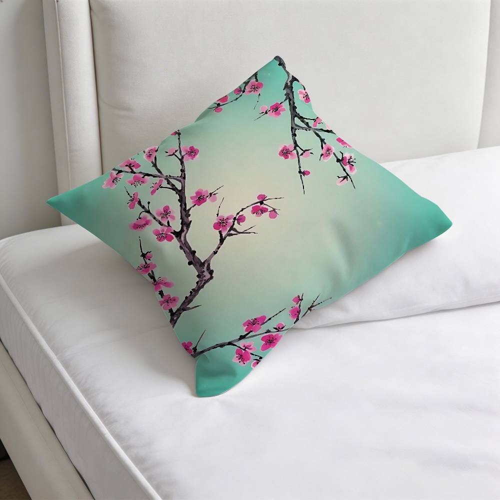 AArizonaa Iced Green Tea Printed Pillowcase Soft Polyester Pillow Cover Home Bedding Decor Print Gift No Pillow Core