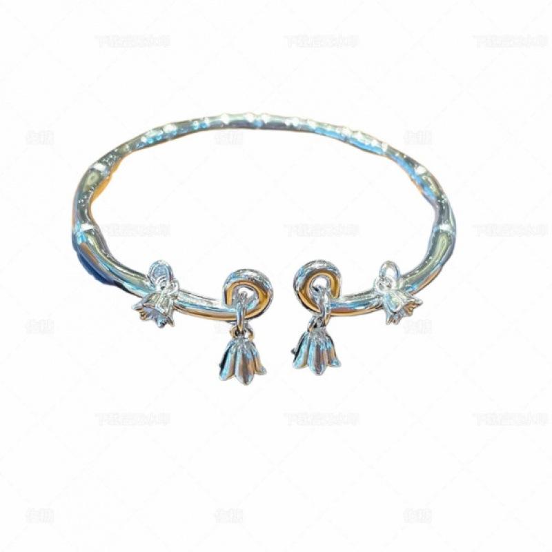 Браслет Zuyin 9999 Bell Orchid, женское чистое серебро, уникальный браслет с бамбуковым узлом в китайском стиле, подарок девушке и на день рождения лучшего друга