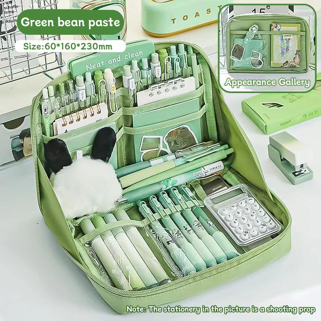 12 - Layer Panda Large-capacity Pencil Case For Boys And Girls Primary School Students High-looking Stationery Box Ins Style