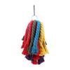 Colorful Cotton Rope Parrot Chewing Toy for Cage Entertainment and Beak Grinding Bird Cage Climbing Tearing Rope Toy