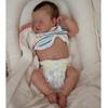 19 Inch 3D Painted Lifelike Reborn Baby Dolls Full Silicone Body Baby Toy Doll Sweety Asleep Loulou Boneca Reborn Doll Toddler Birthday Xmas Gift