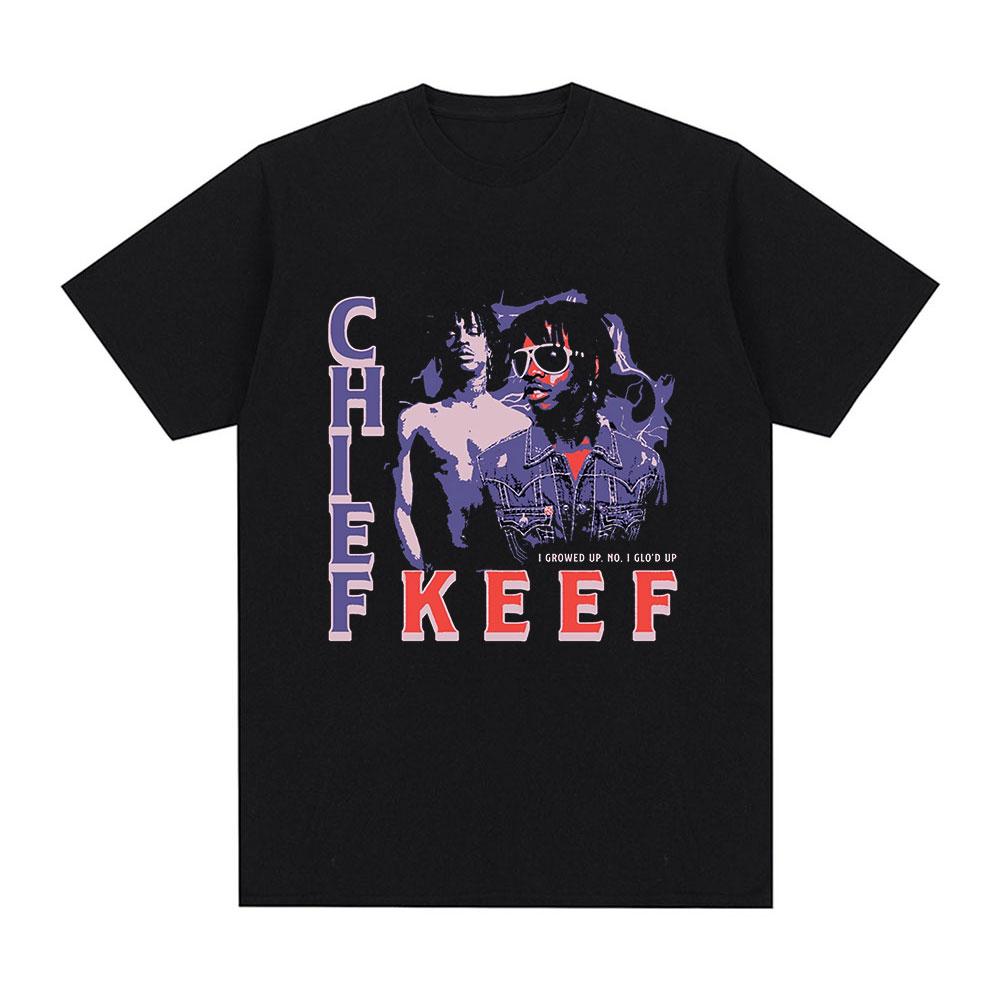 Футболка I Love Chief Keef, мужская модная повседневная футболка с коротким рукавом, винтажные готические хлопковые футболки большого размера в стиле хип-хоп, уличная одежда