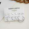 Simple Basic Alloy Earrings Set Creative Retro Card Earrings Earrings Set