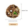 Natural Wood Catnip Toy with Gall Nut and Raffia Sisal for Teeth Cleaning and Teasing
