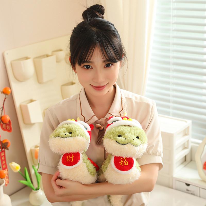 Adorable Snake Plush Toy 2025 Zodiac Year Lucky Gift Soft Cute Stuffed Animal