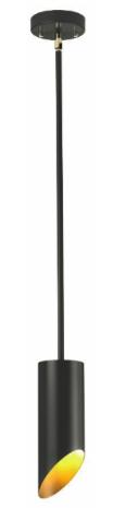 Black Pipe - modern pendant lamp