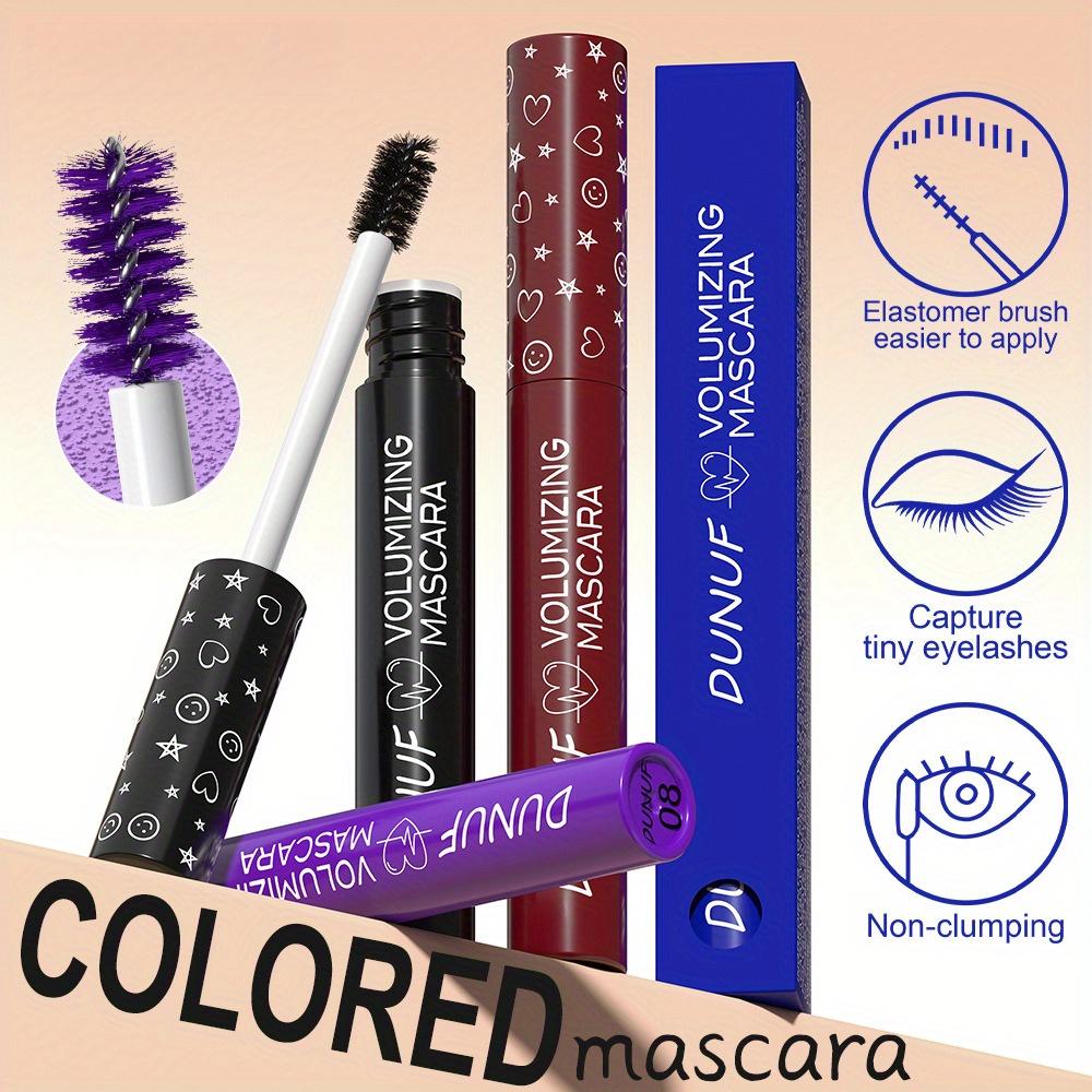 Green Mascara Volumizing Lengthening and Curling Waterproof Mascara for All Skin Types Smudge-Proof Fine Brush for Easy Application