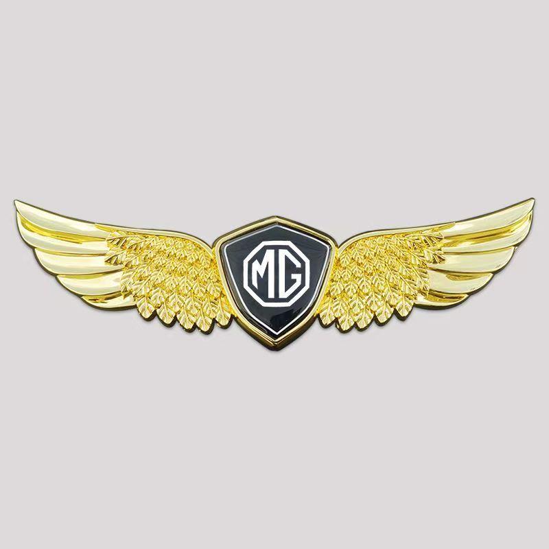 Для автомобиля MG Трофей MG5 MG7 GS TF ZR ZS ES HS Morris ONE MG6 MG3 MG4 GT 3SW MARVEL EZS Передний значок на капот Наклейки Значок Ангельское Крыло Q7
