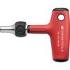 T-Shaped Cross-Handle Ratchet Screwdriver, C6/E6 Series, 1/4" Hex Bit Compatible, 1255.MR-80