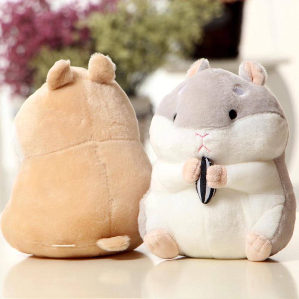 23cm Cartoon Hamster Stuffed Toy Kawaii Soft Animal Mouse Plush Pillow Cushion Birthday Gift For Baby