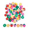 Fancy Polymer Clay Beads Fruits 1 X 0.4 Cm 60 Pieces