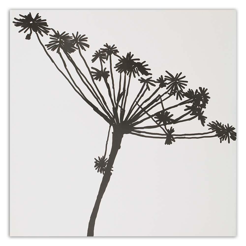 Canvas Print Plant Black & White