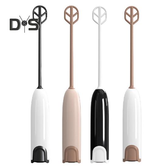 Мини-вспениватель молока, ручной пеногенератор, работающий от аккумулятора, запуск одной кнопкой, съемный беспроводной блендер для яиц, миксер для кофе, палочка