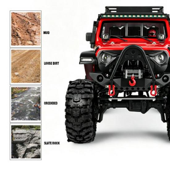 RS Red Spider Off-Road RC Car with 1.9" African Lion Tires and Poison Bee Wheels - Available in Green, Red, Black