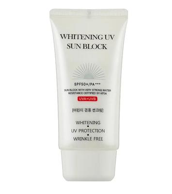 Солнцезащитный отбеливающий крем WHITENING UV SUN BLOCK CREAM SPF50 PA+++ 70 мл