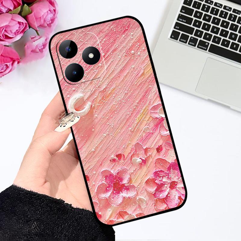 Мультяшный модный чехол для Realme Note 50 Coque Narzo N53 ТПУ силиконовые чехлы для телефона для Oppo Realme C51 C51s C53 4G Мягкий бампер