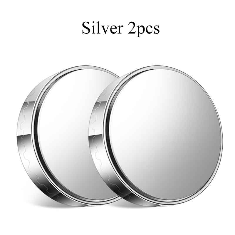 2Pcs 360° Rotatable Convex Blind Spot Mirror Round Frame Wide Angle Clear Rearview Mirror Car Safety Driving Accessories