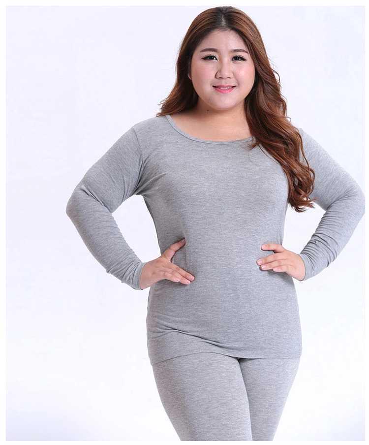 Женское термобелье больших размеров — однотонное, флисовое, осенняя одежда, доступно в семи цветах, вес до 240 фунтов.