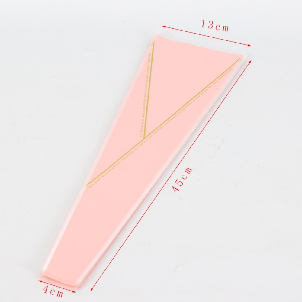 50 шт. Пластиковые пакеты для упаковки цветов, одиночные цветочные обертки для роз ко Дню святого Валентина