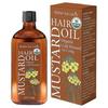 Mustard Hair Oil, Organic Cold Pressed Mustard Oil for Hair Growth, Eliminates Split Ends, Prevent Hair Loss, Restores Dry Damaged Hair fiuling