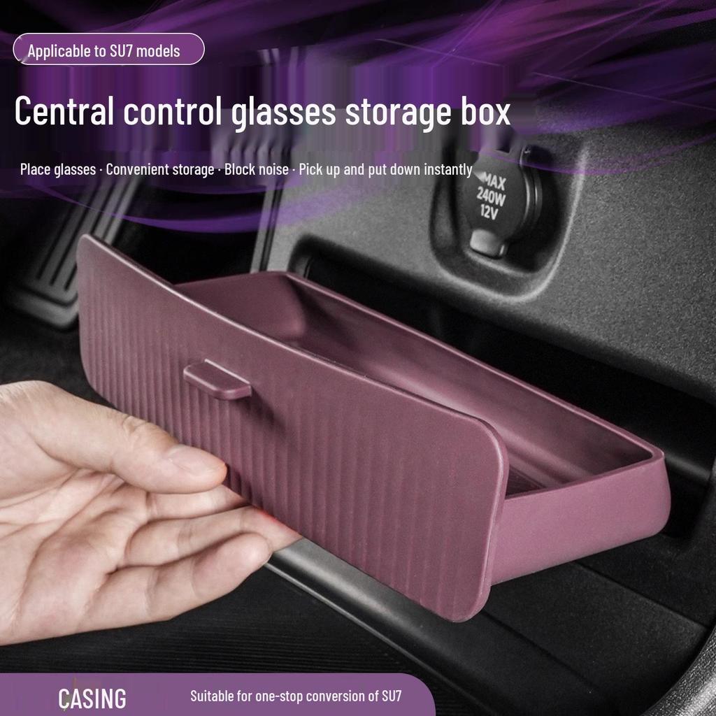Xiaomi SU7 YU7 Center Console Glasses Case & Storage Box Organizer