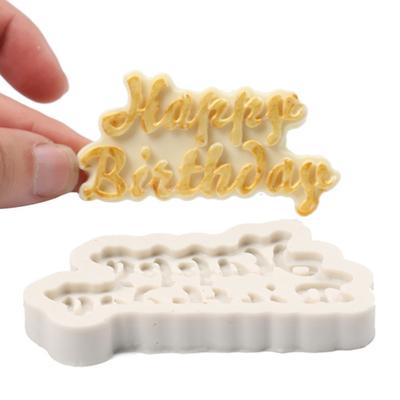DIY письмо помадка торт шоколад силиконовые формы украшения кухонные инструменты