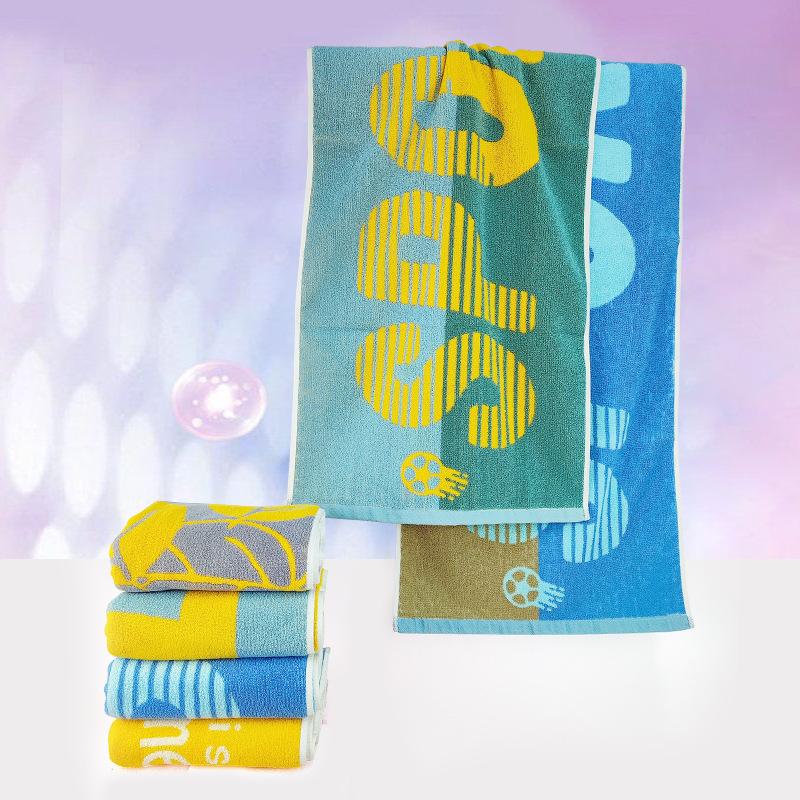 Спортивное полотенце из окрашенной хлопковой пряжи 40 * 100 удлиненное полотенце для марафона, хлопковое впитывающее полотенце для взрослых, уличное полотенце