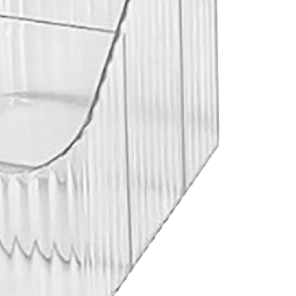 Pen Holder with 3 Compartments PP Transparent Makeup Brush Holder Desktop Stationery Organizer for