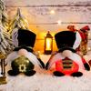 Light Up Christmas Gnome LED Christmas Plush Soldier Gnome Doll Glowing Faceless Dwarf Ornament for Home Table Decor
