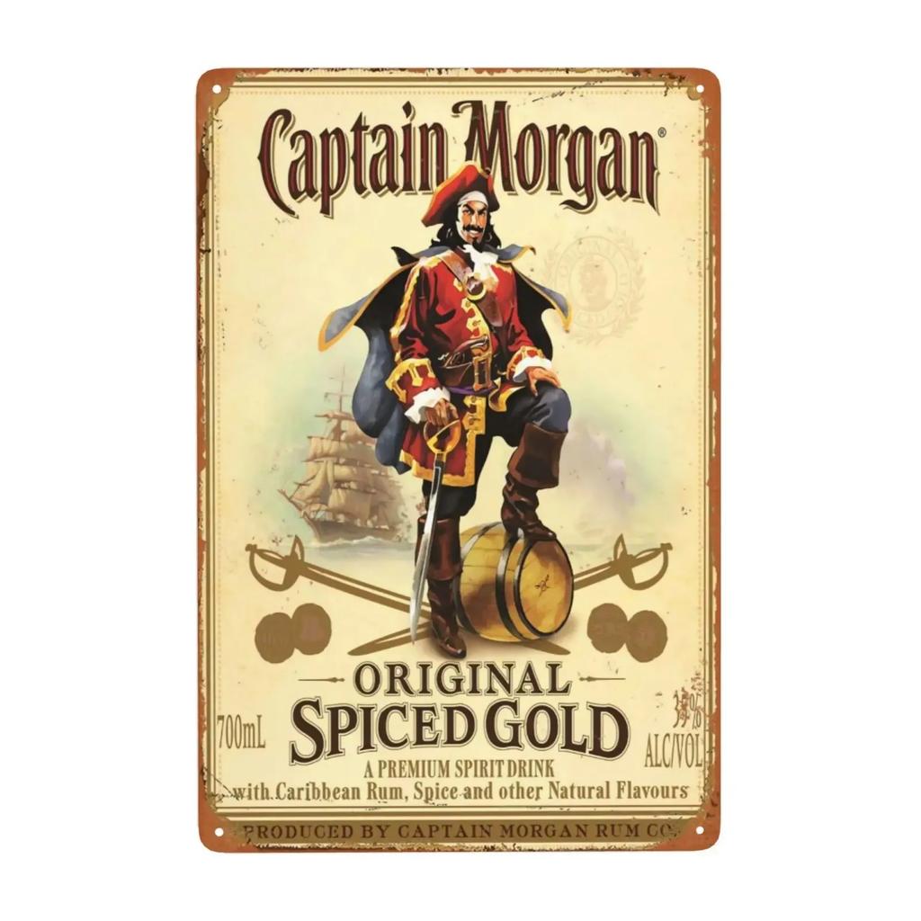 Cold Beer Rhum Vintage Metal Sign Tin Decor Plaque Decor Pub Cafe Brewery Wine Rum Wall Art Posters Metal Signs Decorative Plate