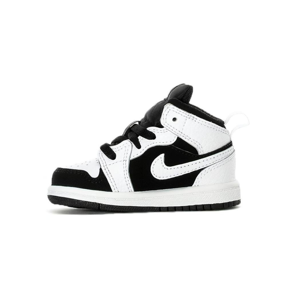 Jordan 1 Mid Белый Черный TD 640735-113