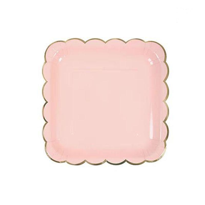 Одноразовые бумажные тарелки, кружевные стаканчики, горячее тиснение, кружевные десертные бумажные тарелки, столовая посуда, принадлежности для свадеб, дней рождения и вечеринок