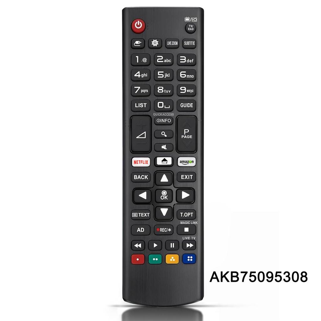 AKB76037601/5 Universal Remote for All Smart TV Replacement Controller LED OLED LCD UHD 4K 8K WebOS HDR HDTV No Setup Required3