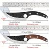 2 Pcs Kitchen Knife Set High Carbon Stainless Steel Forged Butcher Fish Beef Boning Knife Utensils for Kitchen Convenience