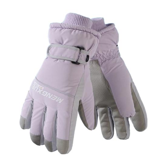 Зимние термоперчатки Водонепроницаемые ветрозащитные перчатки для сенсорных экранов с удлиненными манжетами Подкладка из бархата Теплые