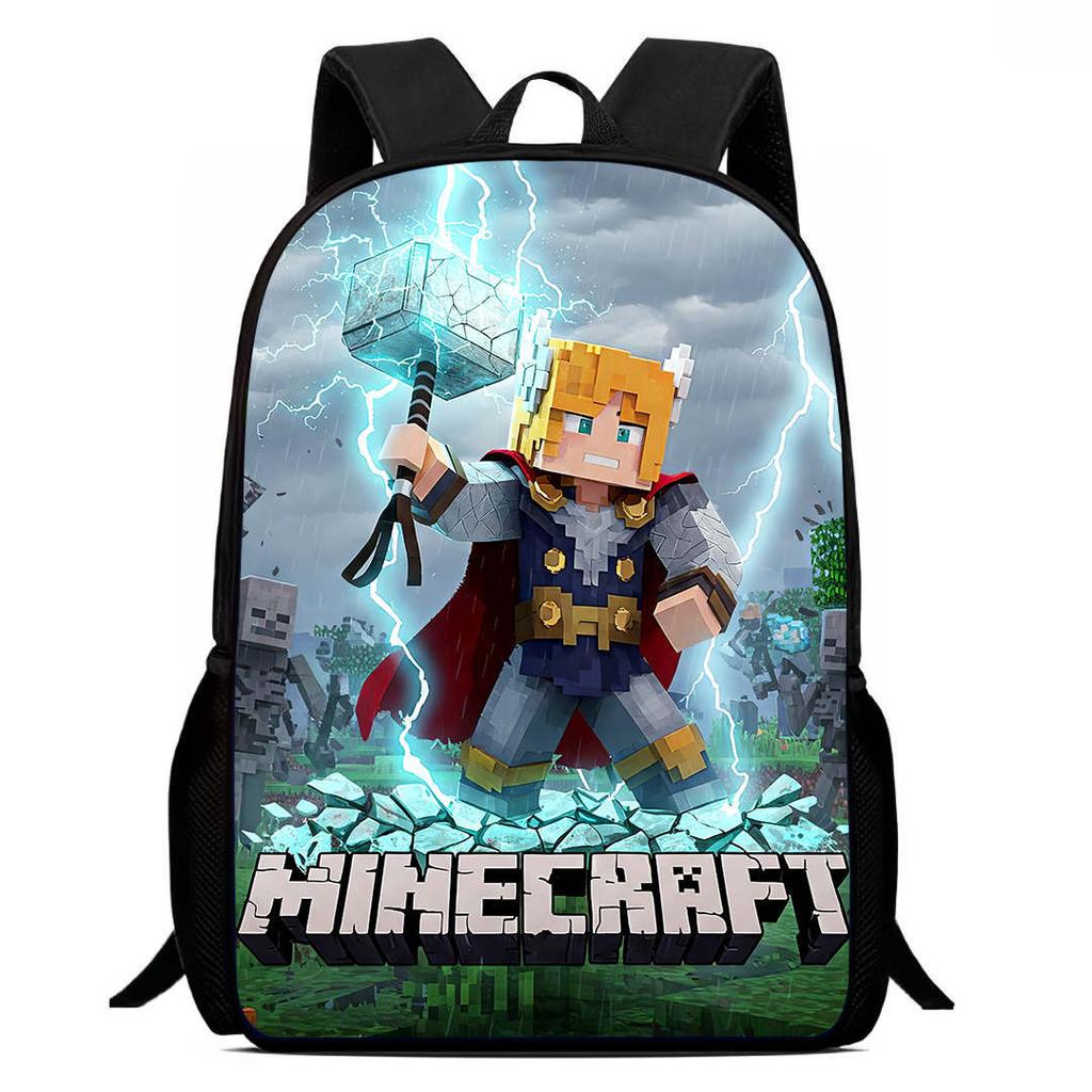 Minecraft Высокая ценность Комфортный Модный Высококачественная Печать Легкий Большая Вместимость Водонепроницаемая Сумка