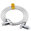 4 в 1 100 Вт кабель для быстрой зарядки USB Type C 480 Мбит/с жидкий для iPhone Data Tran K6O9