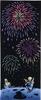 Miyamoto Kenema Japanese Hand 35 X Bonesake Fireworks 50156 Miyamoto-Towel Towel, Chū-dyed, 90cm, Design,