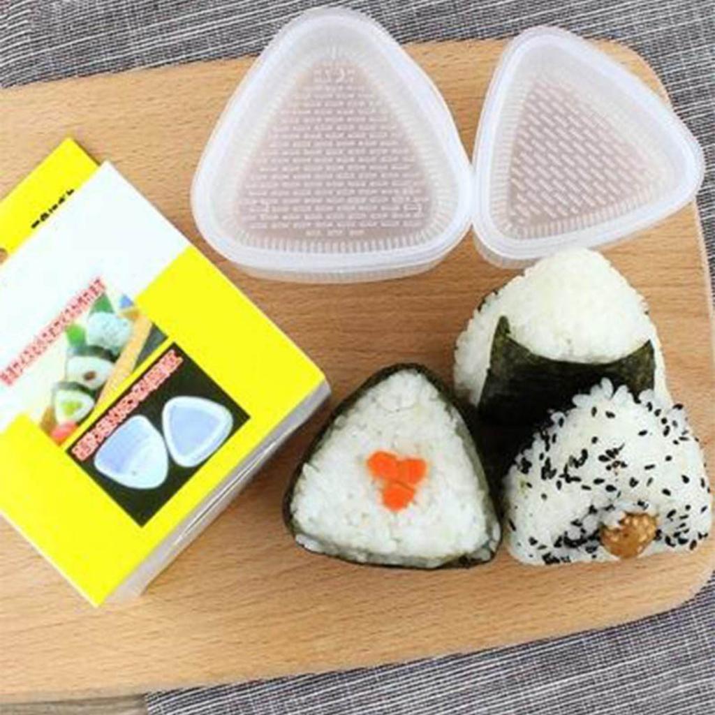 1pc/set Triangular Plastic Sushi Rice Ball Maker Mould Onigiri Mold Set Kitchen Gadgets Stuff Transparent Bento Accessories