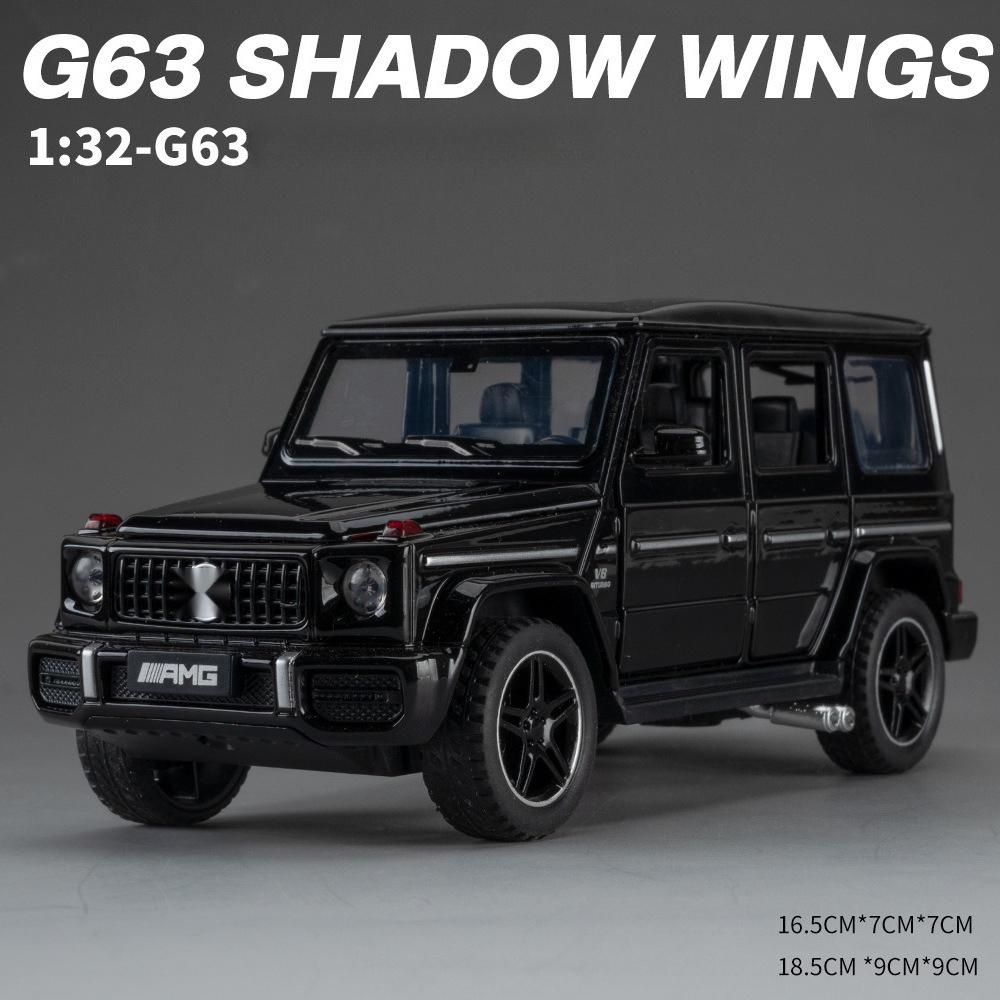 1:32 Benz G63 SUV, модель автомобиля из сплава, игрушечная модель автомобиля, литье под давлением, звук и свет, автомобильные игрушки для детей, автомобиль