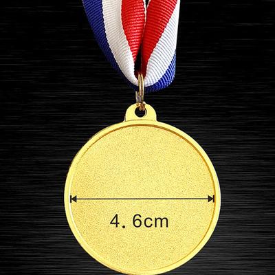 1 шт. Наградные металлические медали для победителей соревнований для игр с мячом 5 см Золотая/Серебряная/Бронзовая медаль Награды для студентов с шейной лентой