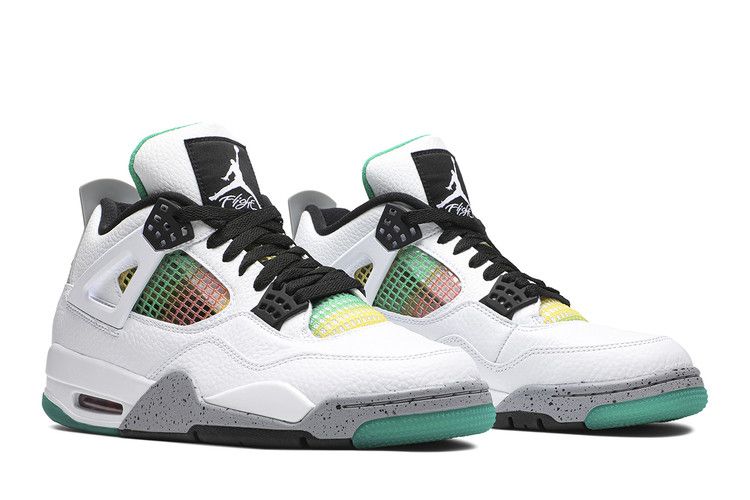Jordan 4 Ретро Светло-зеленый Раста (Женский)