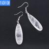 Европейские и американские длинные капли воды, натуральные кристаллы, энергия вулканической породы, серьги-подвески, серьги с темпераментом