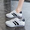 Women's Color Block Casual Sneakers 2025 Spring/autumn Woman Lace Up Platform Soft Sole  Low-top  Walking Shoes for Women