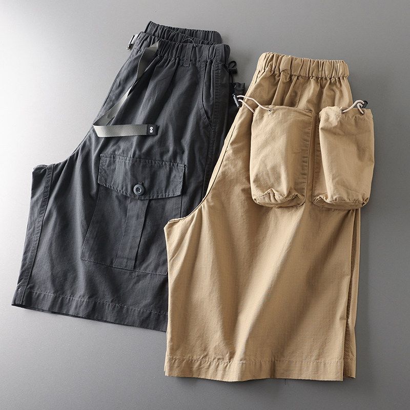 Export Tail Single Cut Label Outdoor Functional Mountain Parka Shorts Men's American High Street Hip Hop Fifth Pants Men's Trousers