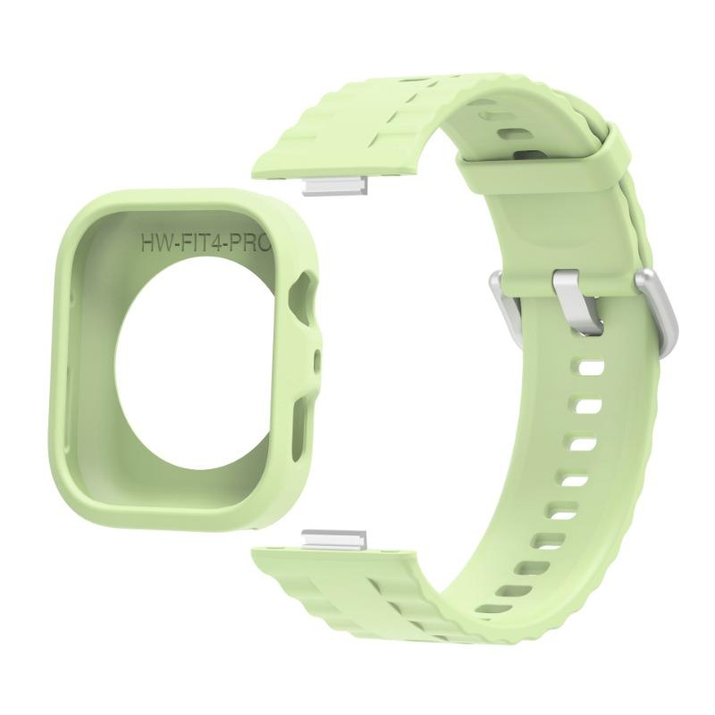 Силиконовый чехол+ремешок для Huawei Watch Fit 4 Pro Удобный Комфортный Дышащий ремешок