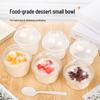 Disposable High-Temperature Pudding & Yogurt Cups with Flat Lids